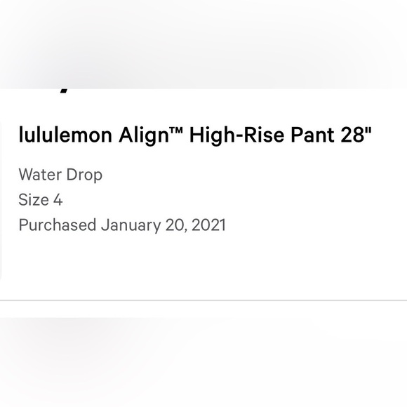 lululemon athletica Water Drop Align Leggings 28” - Picture 7 of 7